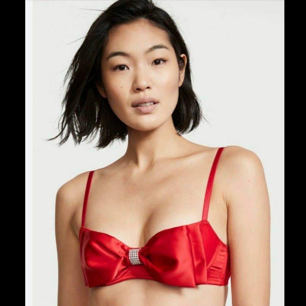 Victoria's Secret DREAM ANGELS Wicked Unlined Bow Balconette Push Up